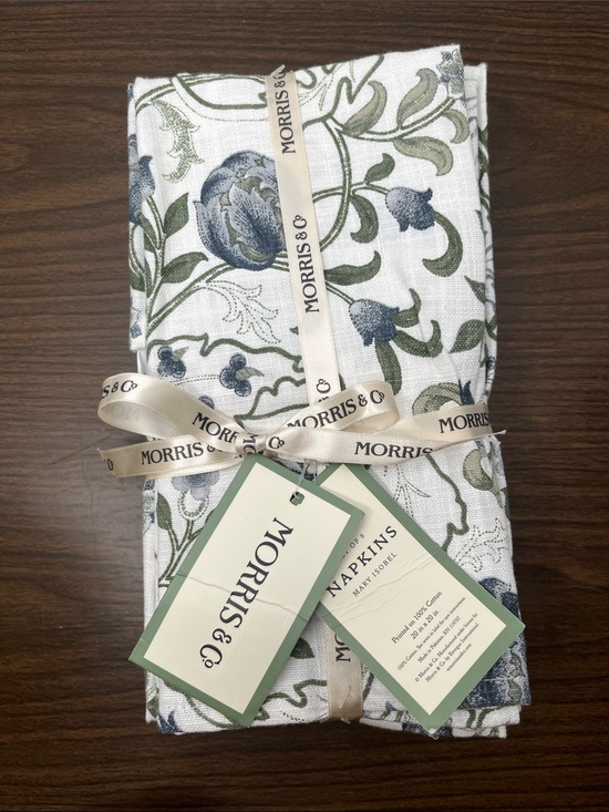 morris & co Other - Morris & Co MARY ISOBEL Cloth Napkins Set of 8 20”x20” 100% cotton